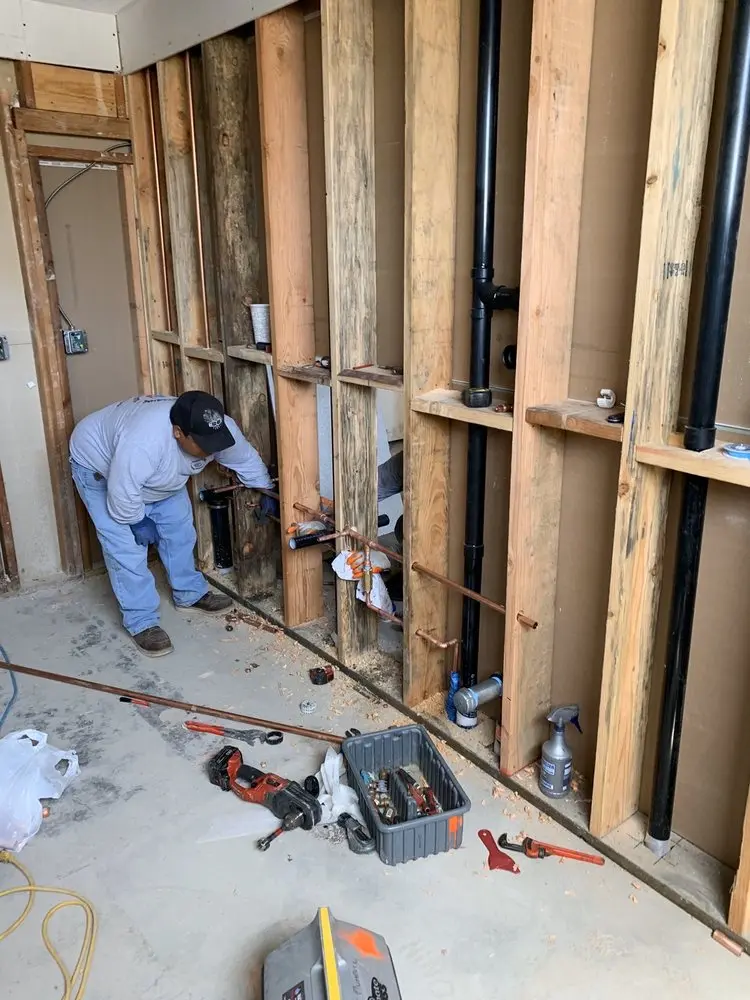 Commercial rough-in plumbing for Gas Line Repair in Andover